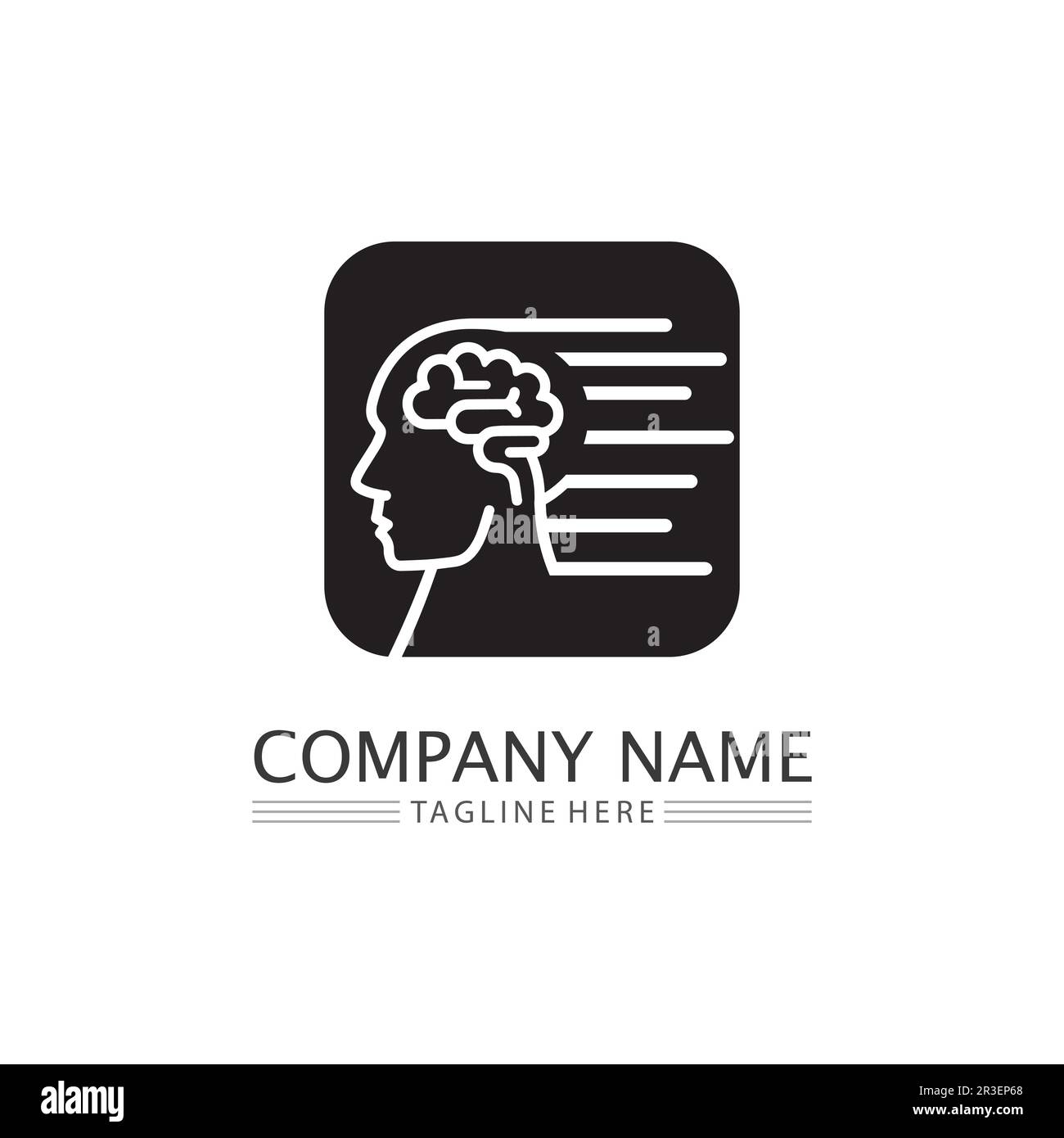 L'icône illustration vectorielle du cerveau santé Conception du modèle. Illustration de Vecteur