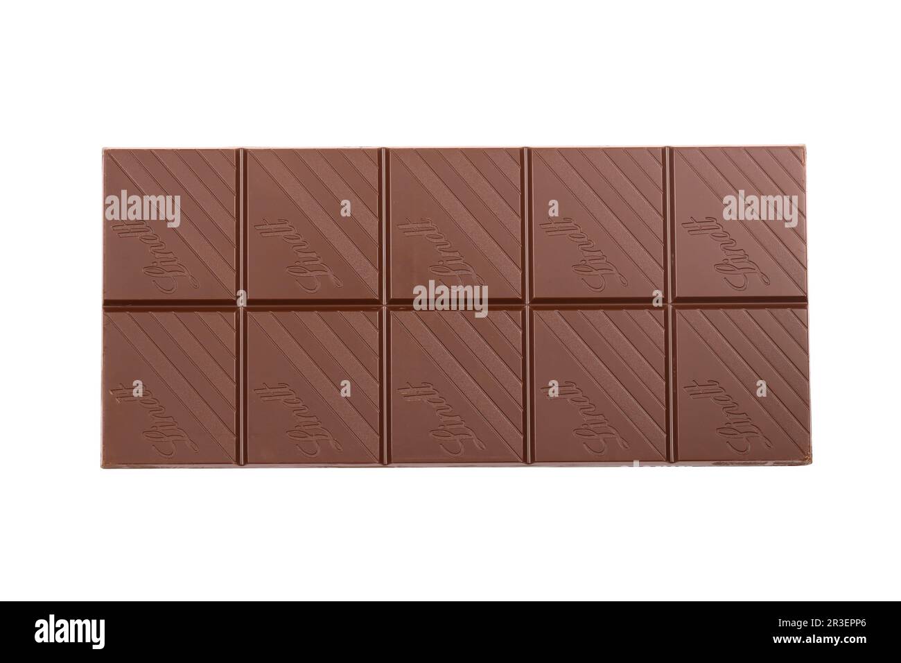 KIEV, UKRAINE - 4 MAI 2022 Lindt Swiss Luxury BRAND tablettes chocolat avec logo original en relief de la société. Banque D'Images