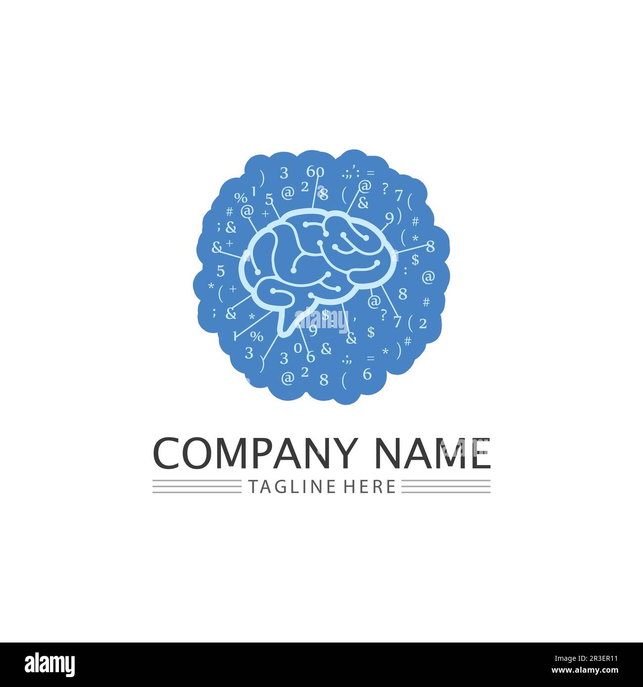 L'icône illustration vectorielle du cerveau santé Conception du modèle. Illustration de Vecteur