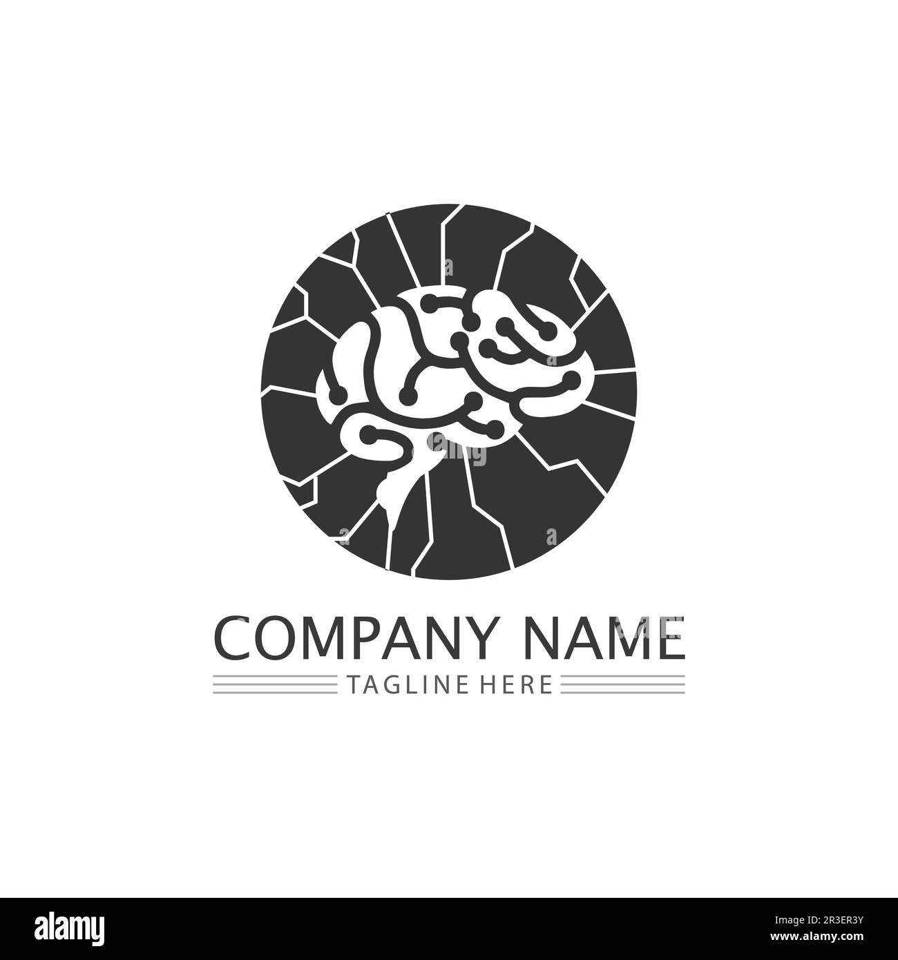 L'icône illustration vectorielle du cerveau santé Conception du modèle. Illustration de Vecteur