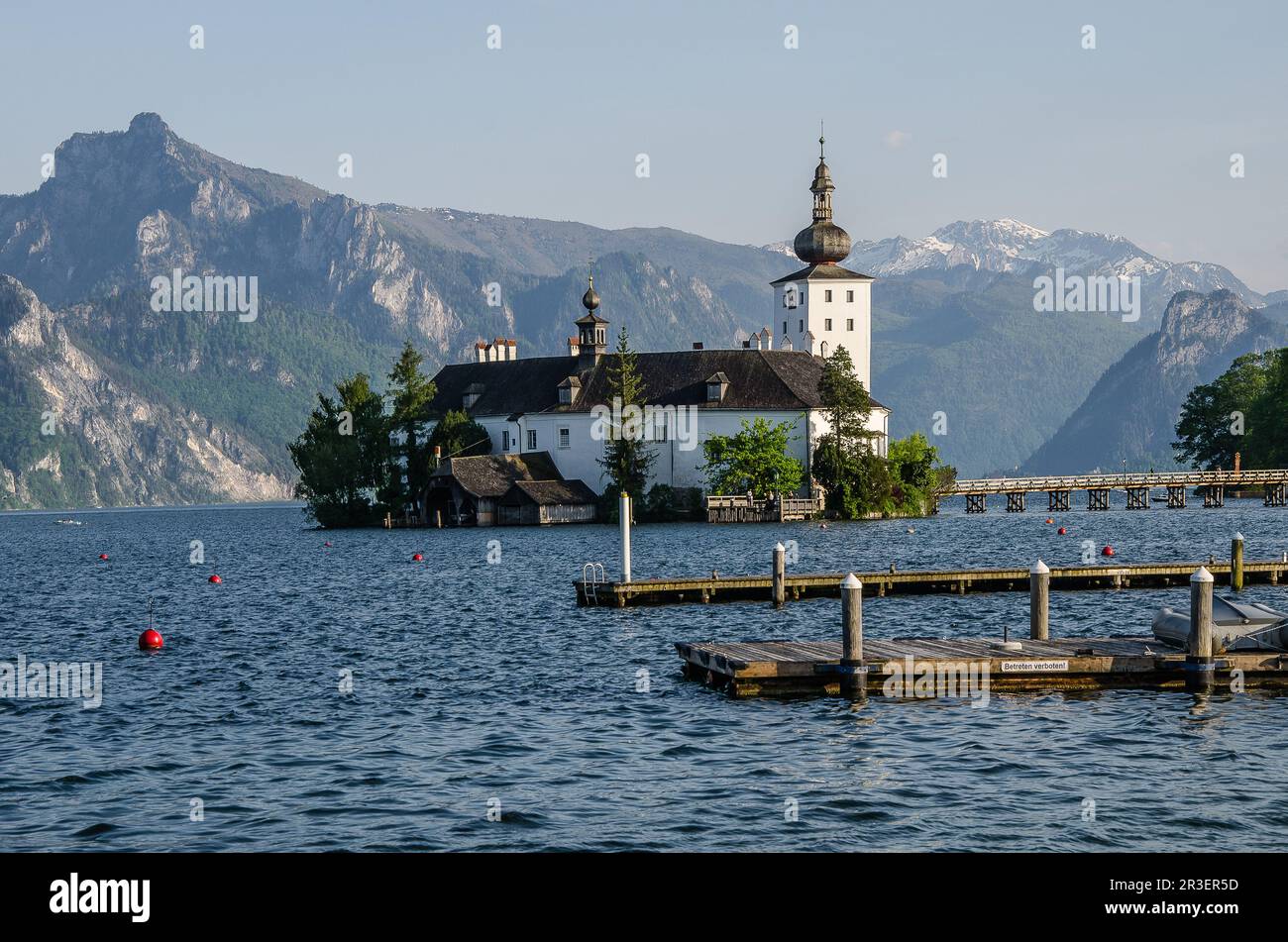 Le château d'Orth est l'un des lieux de mariage les plus populaires en Autriche, offrant TOUT CE dont vous pourriez avoir besoin pour un mariage merveilleux Banque D'Images