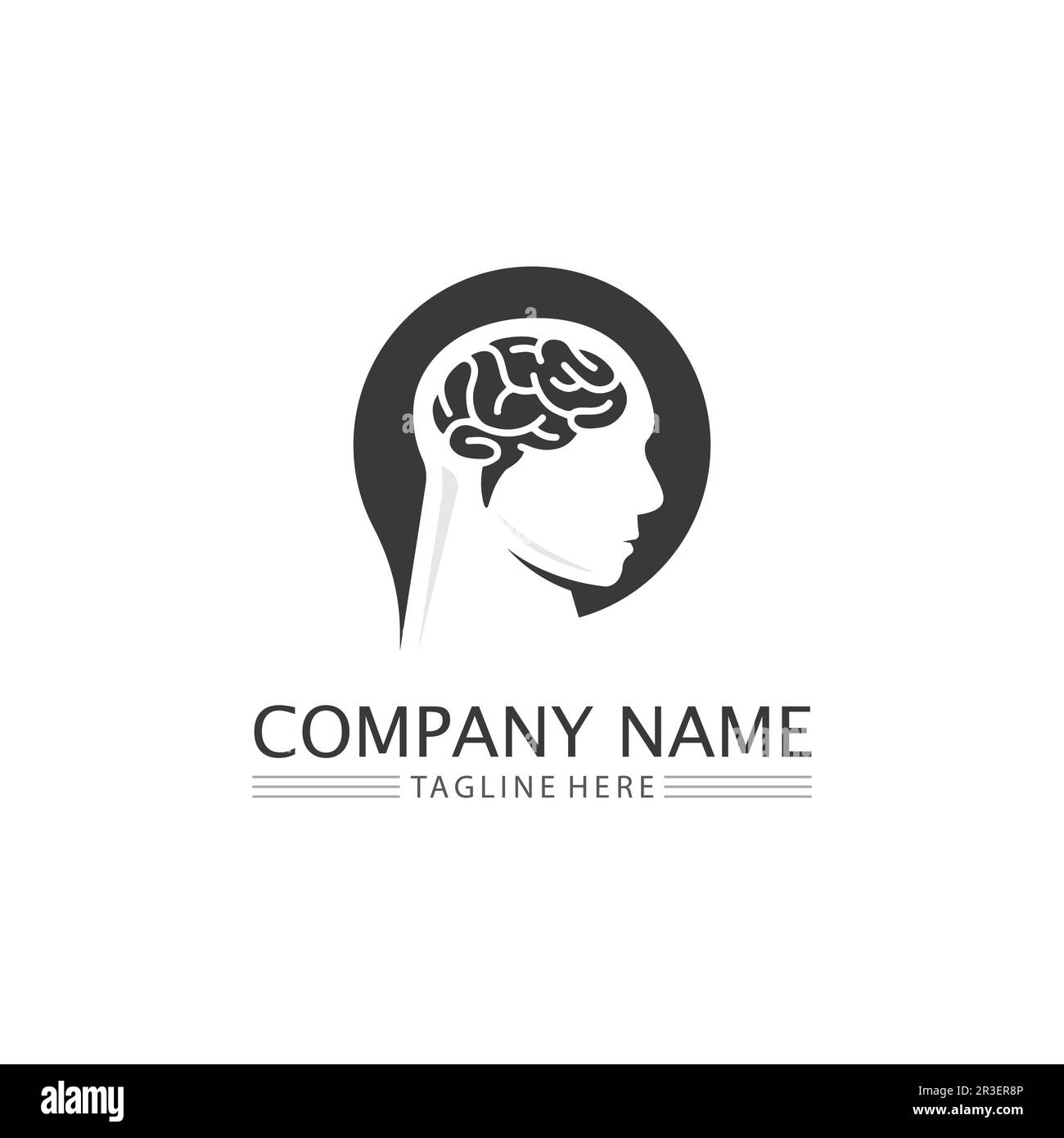 L'icône illustration vectorielle du cerveau santé Conception du modèle. Illustration de Vecteur