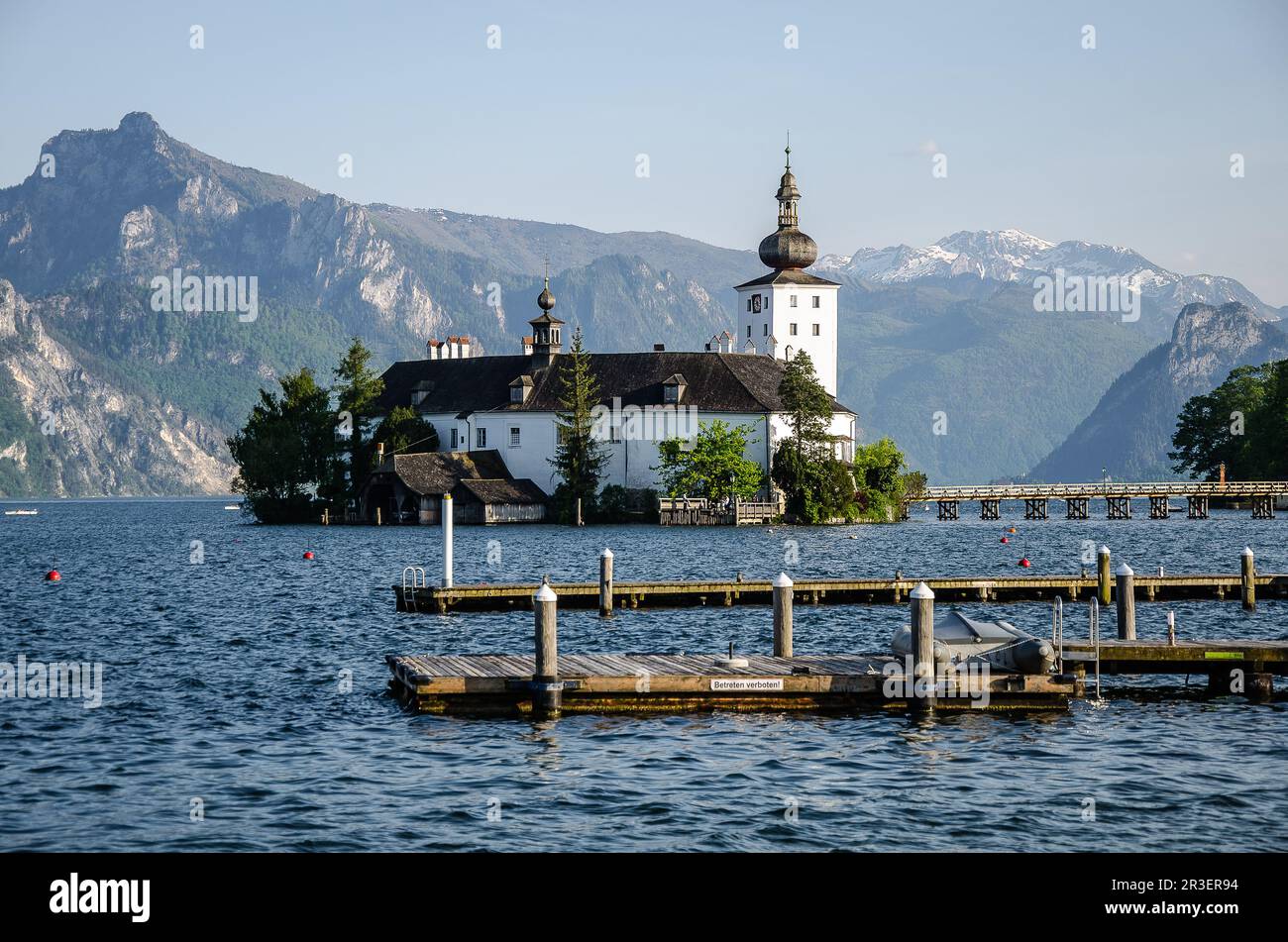 Le château d'Orth est l'un des lieux de mariage les plus populaires en Autriche, offrant TOUT CE dont vous pourriez avoir besoin pour un mariage merveilleux Banque D'Images