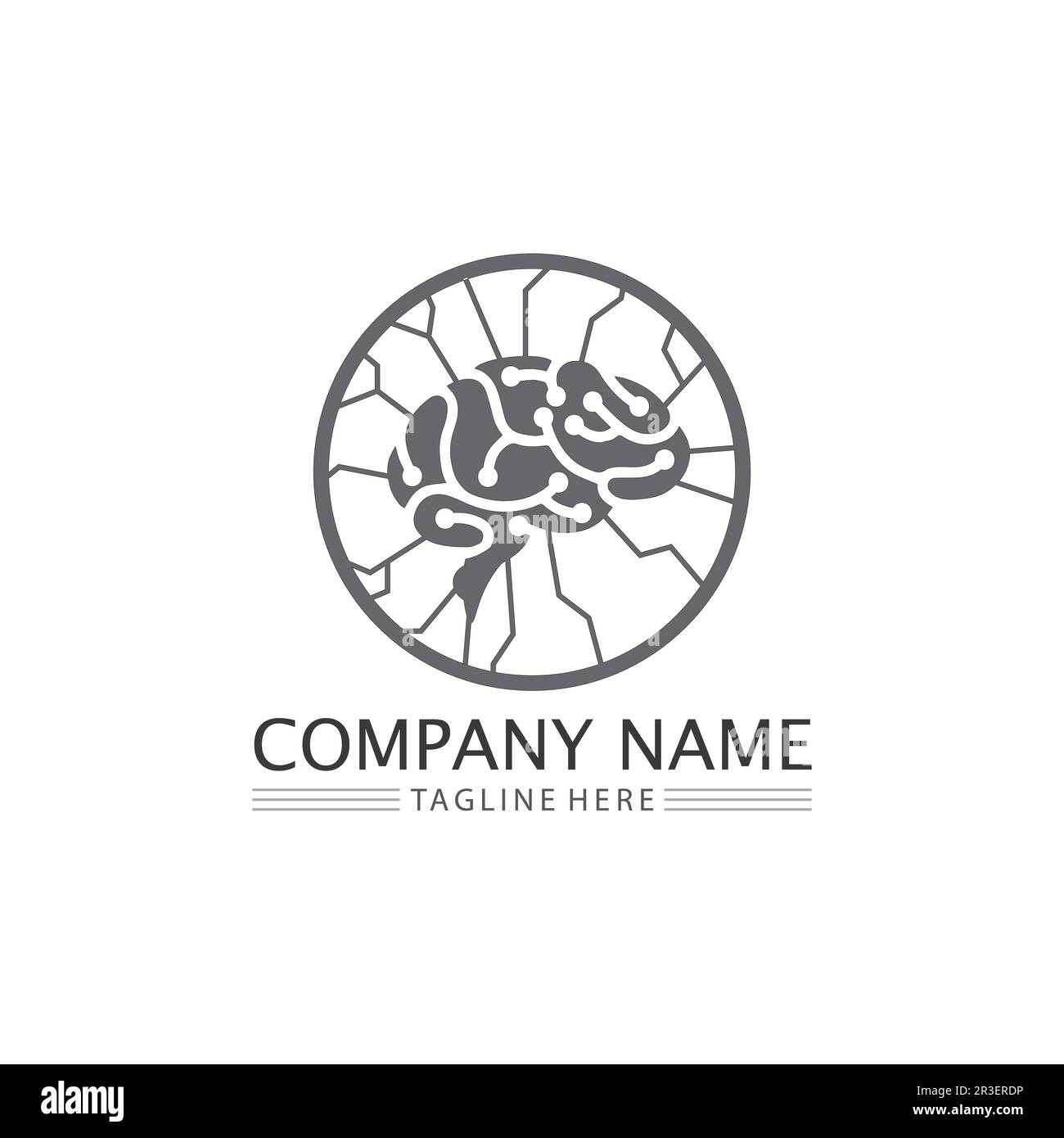 L'icône illustration vectorielle du cerveau santé Conception du modèle. Illustration de Vecteur