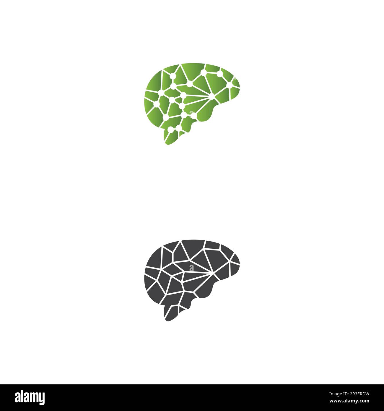 L'icône illustration vectorielle du cerveau santé Conception du modèle. Illustration de Vecteur