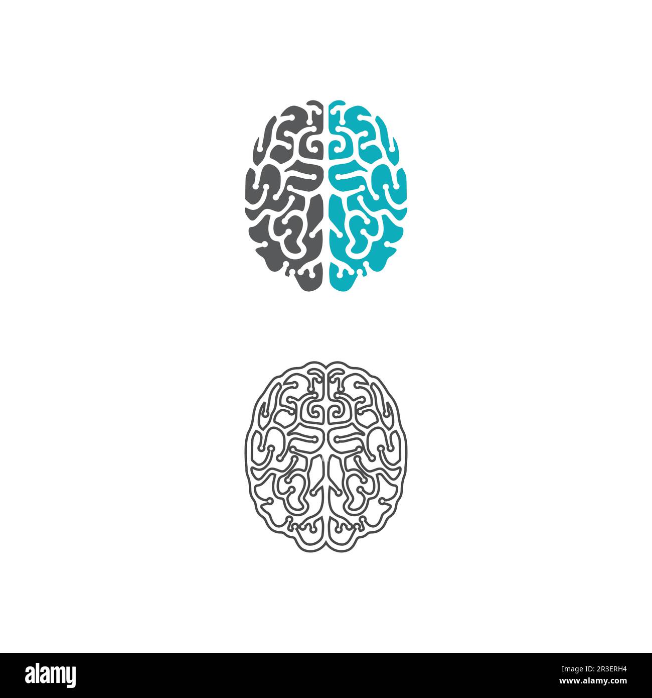 L'icône illustration vectorielle du cerveau santé Conception du modèle. Illustration de Vecteur