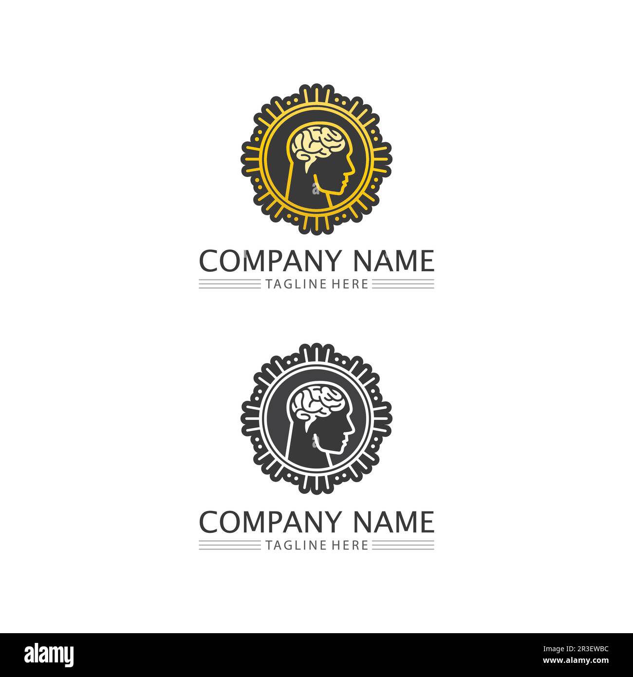 L'icône illustration vectorielle du cerveau santé Conception du modèle. Illustration de Vecteur