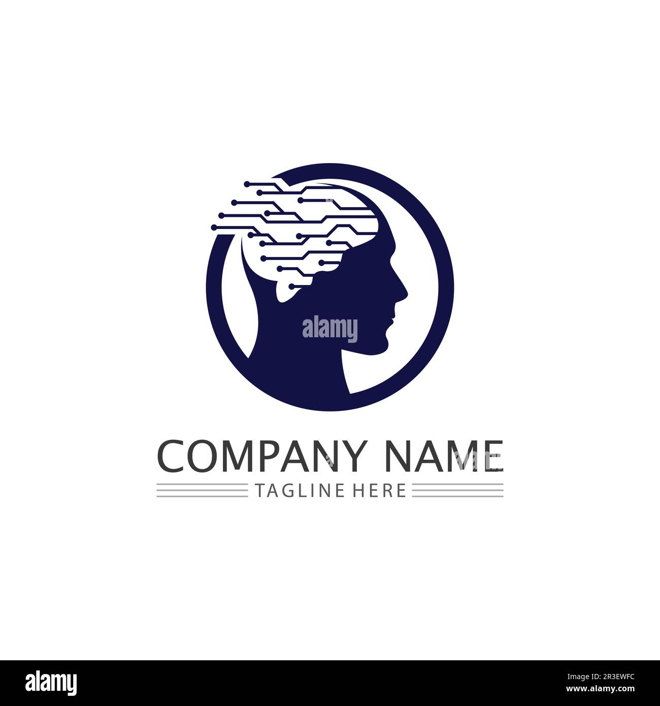 L'icône illustration vectorielle du cerveau santé Conception du modèle. Illustration de Vecteur