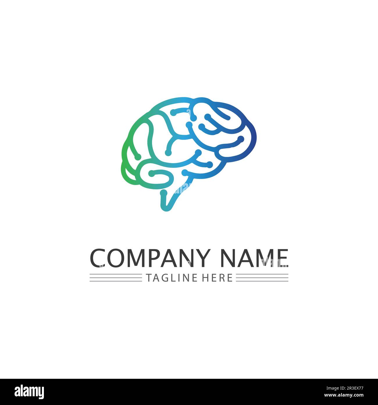 L'icône illustration vectorielle du cerveau santé Conception du modèle. Illustration de Vecteur