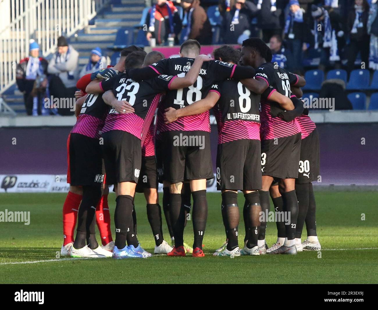 Player circle VfL Osnabrück football 3.Liga 19.Spieltag saison 2021-2022 1. FC Magdeburg contre Banque D'Images