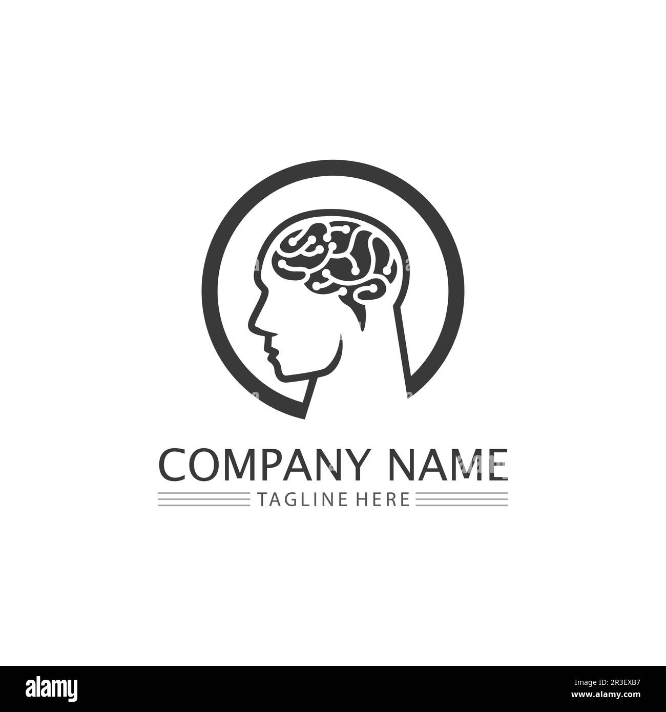 L'icône illustration vectorielle du cerveau santé Conception du modèle. Illustration de Vecteur
