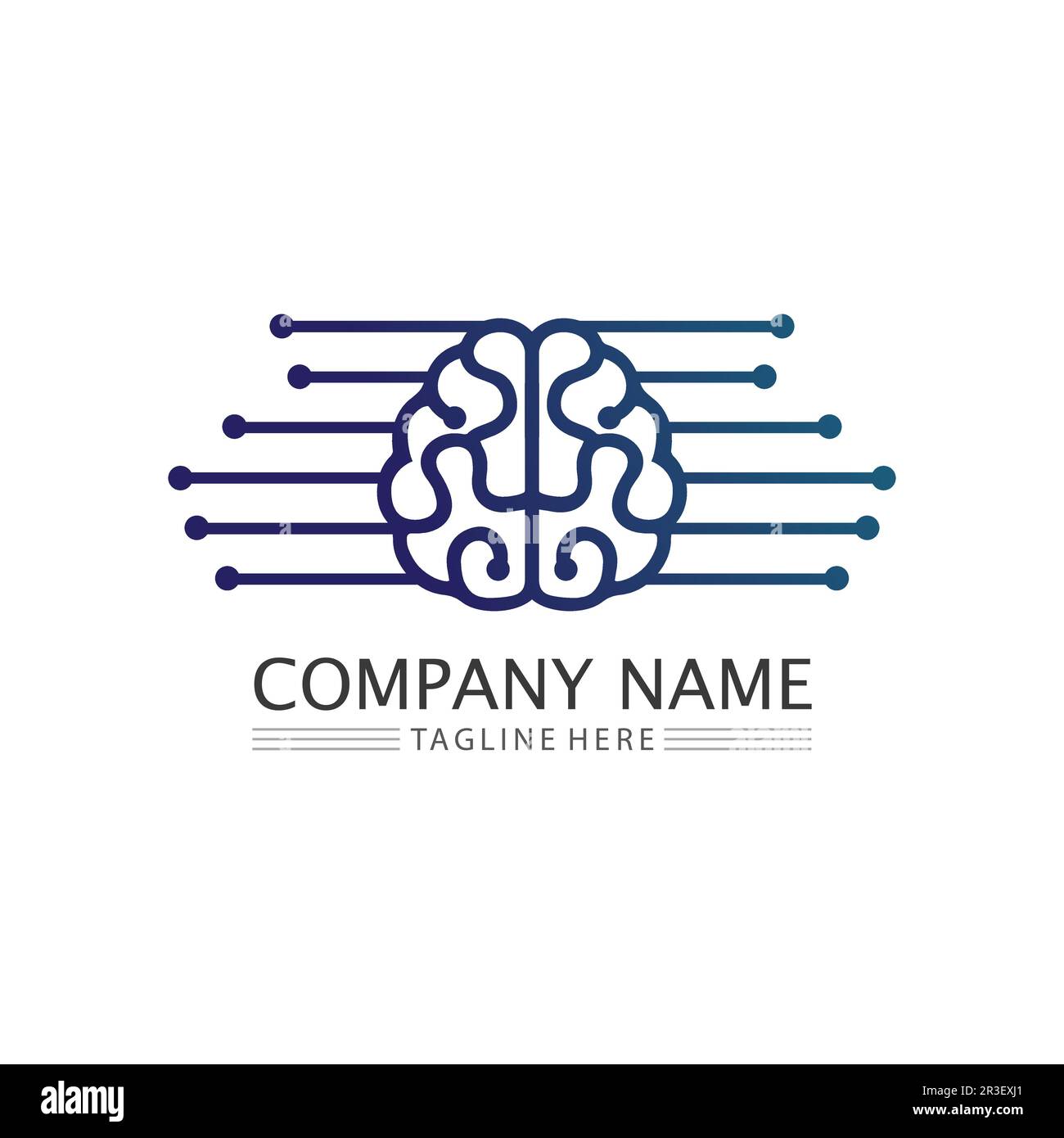 L'icône illustration vectorielle du cerveau santé Conception du modèle. Illustration de Vecteur