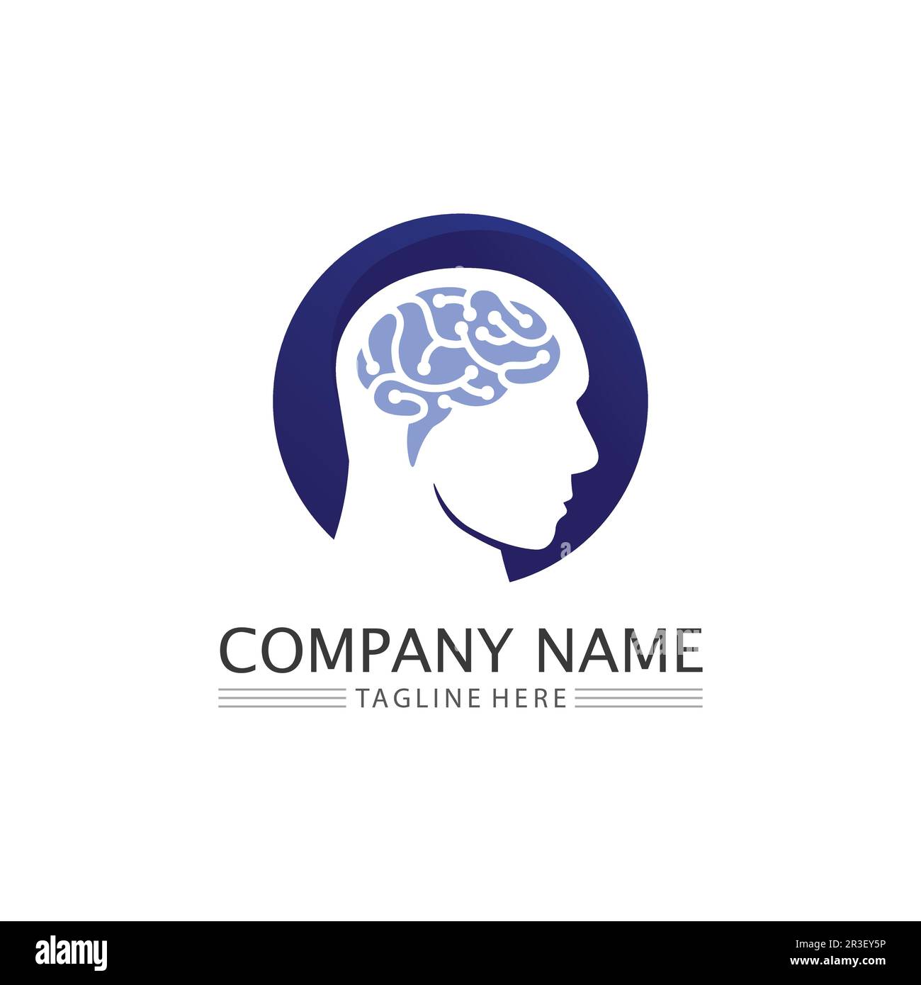 L'icône illustration vectorielle du cerveau santé Conception du modèle. Illustration de Vecteur