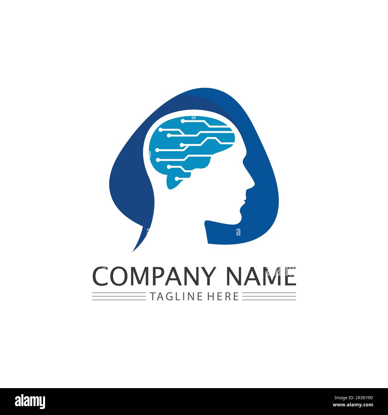 L'icône illustration vectorielle du cerveau santé Conception du modèle. Illustration de Vecteur