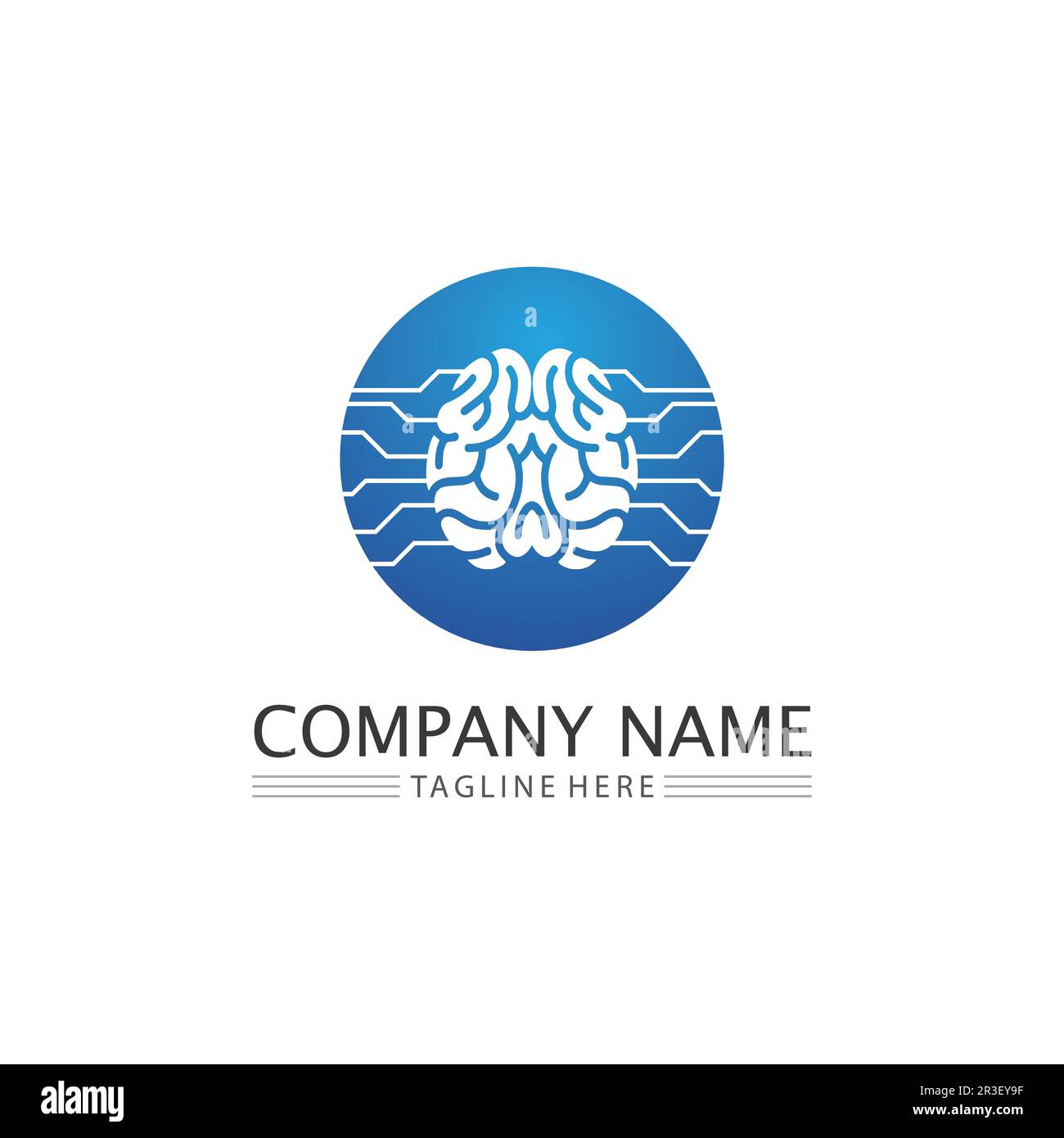 L'icône illustration vectorielle du cerveau santé Conception du modèle. Illustration de Vecteur