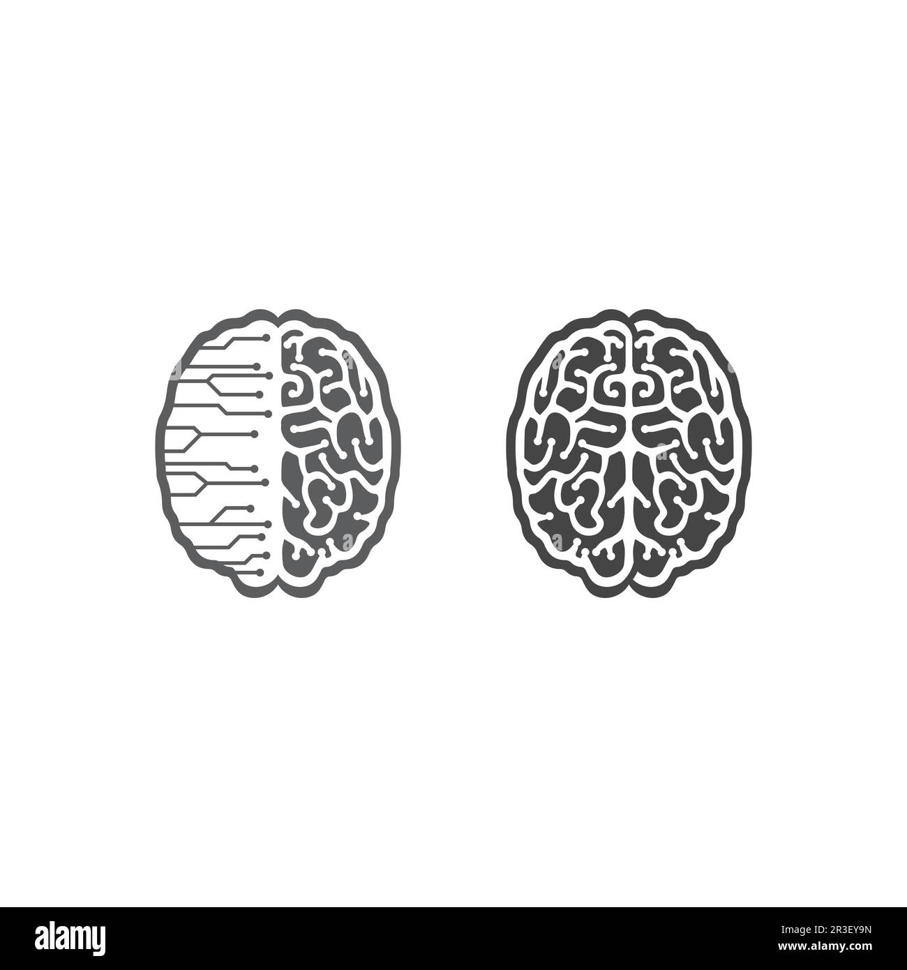 L'icône illustration vectorielle du cerveau santé Conception du modèle. Illustration de Vecteur