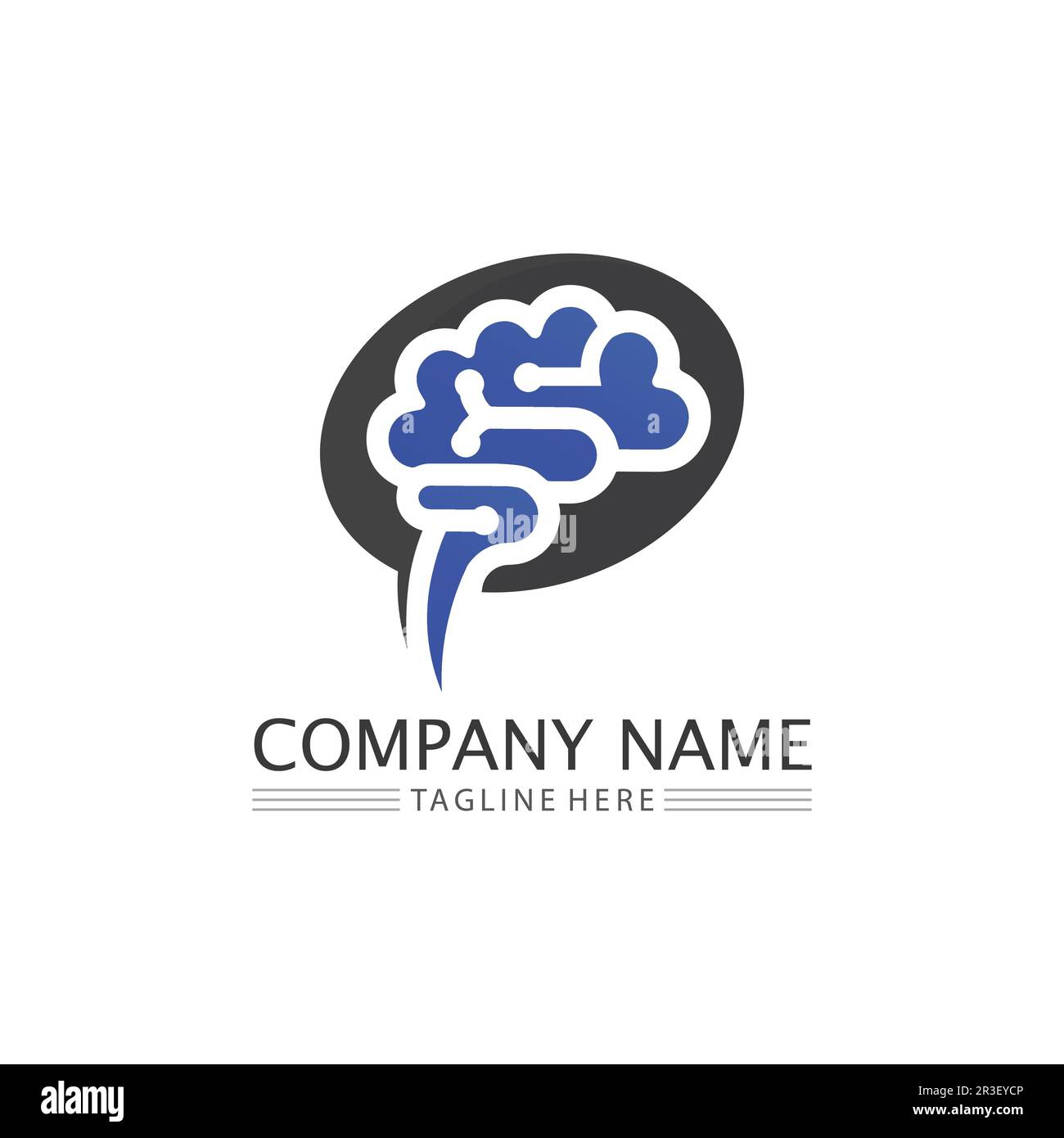 L'icône illustration vectorielle du cerveau santé Conception du modèle. Illustration de Vecteur