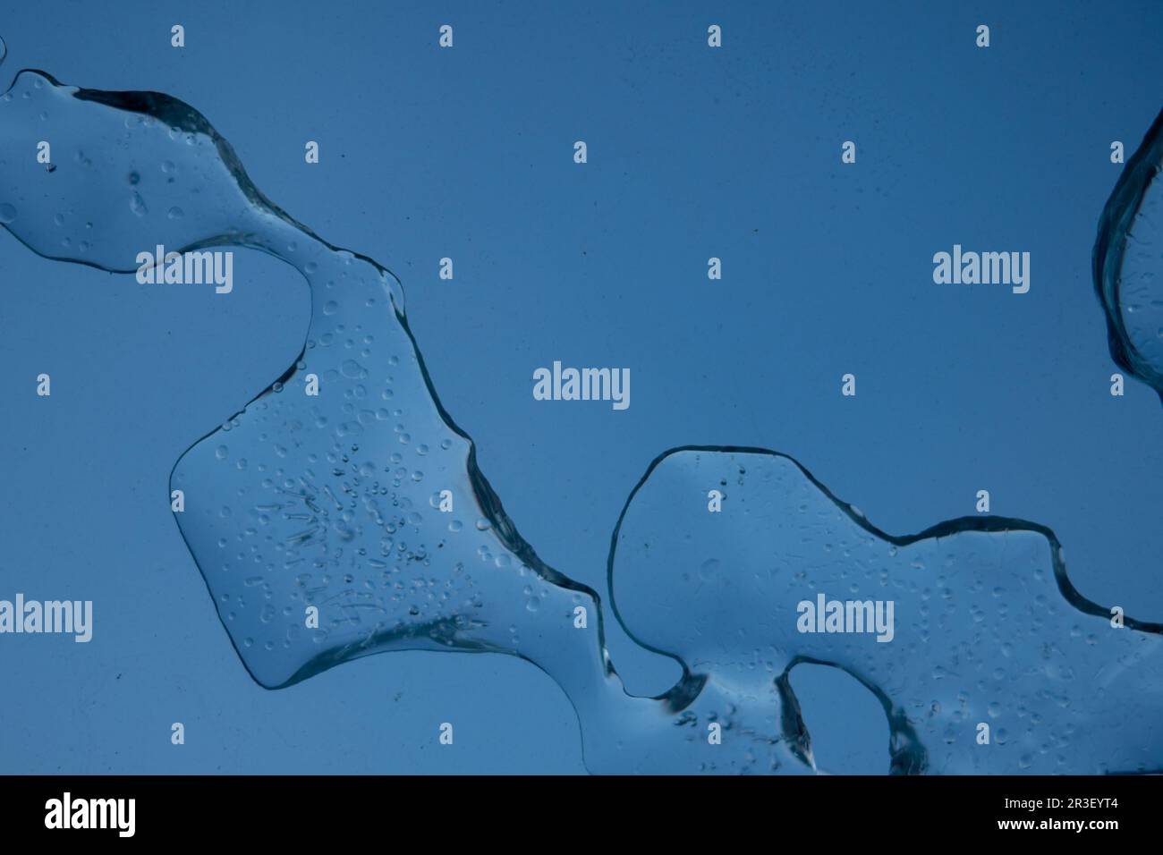 De l'eau gelée sur un puits de lumière Banque D'Images