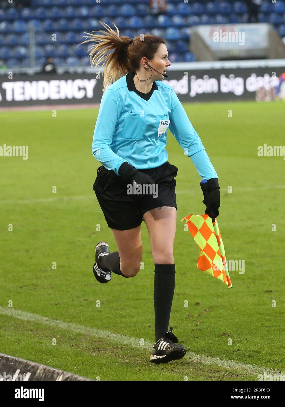 Christina Biehl DFB Adjointe de l'arbitre de football 3.saison Liga 2021-22 Banque D'Images