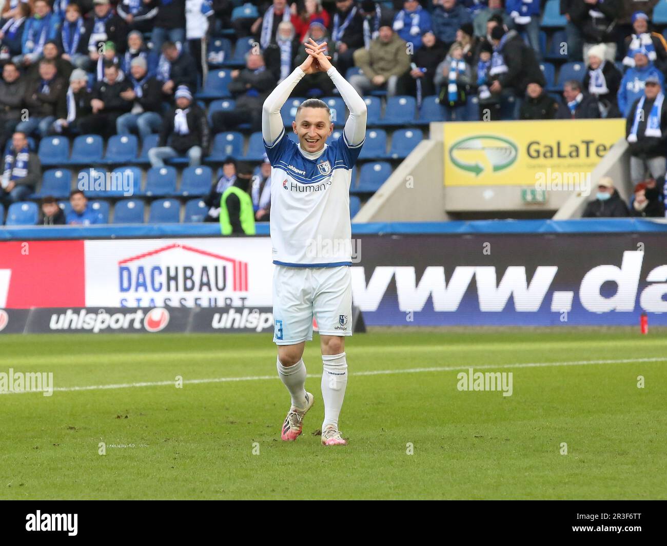 Baris Atik 1.FC Magdeburg 1. FC Magdeburg vs. SV Wehen Wiesbaden, football 3.Liga 25th saison des rencontres 2021-2022 sur 05.02.2022 Banque D'Images