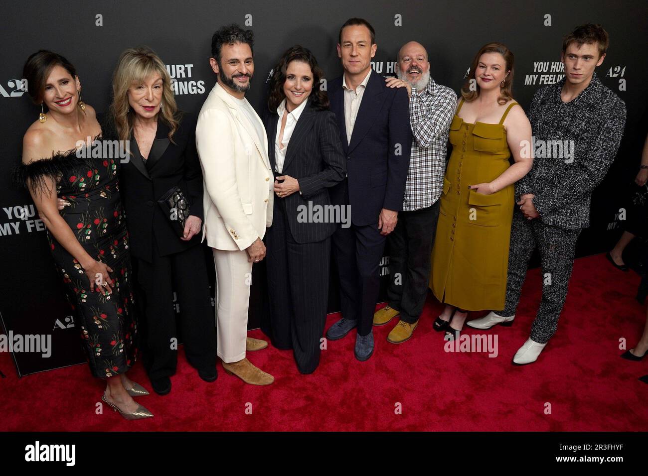 New York, NY, États-Unis. 22nd mai 2023. Michaela Watkins, Jeannie Berlin, Arian Moayed, Julia Louis Dreyfus, Tobias Menzies, David Cross, Amber Tamblyn, Owen Teague à des arrivées pour VOUS BLESSER MES SENTIMENTS première, DGA New York Theatre, New York, NY 22 mai 2023. Crédit : Kristin Callahan/Everett Collection/Alay Live News Banque D'Images