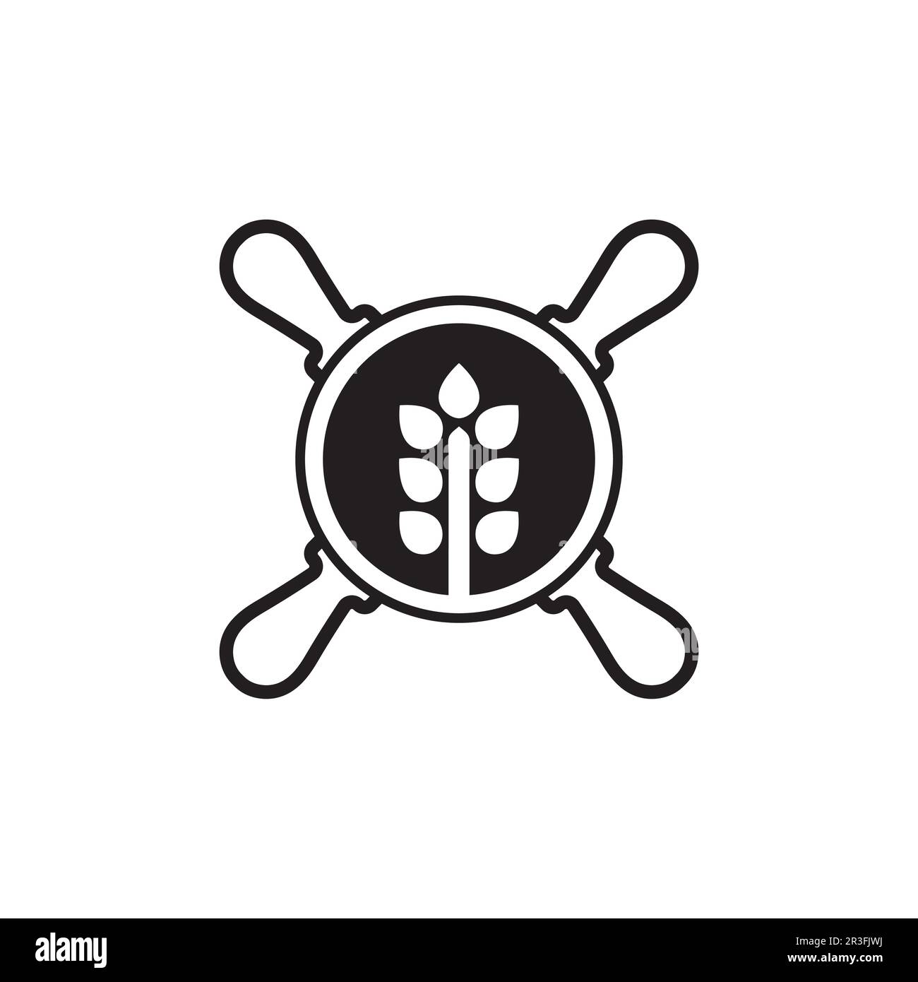 Gâteau et pâtisserie logo icône design alimentaire vecteur pain, et symbole et icône alimentaire Illustration de Vecteur