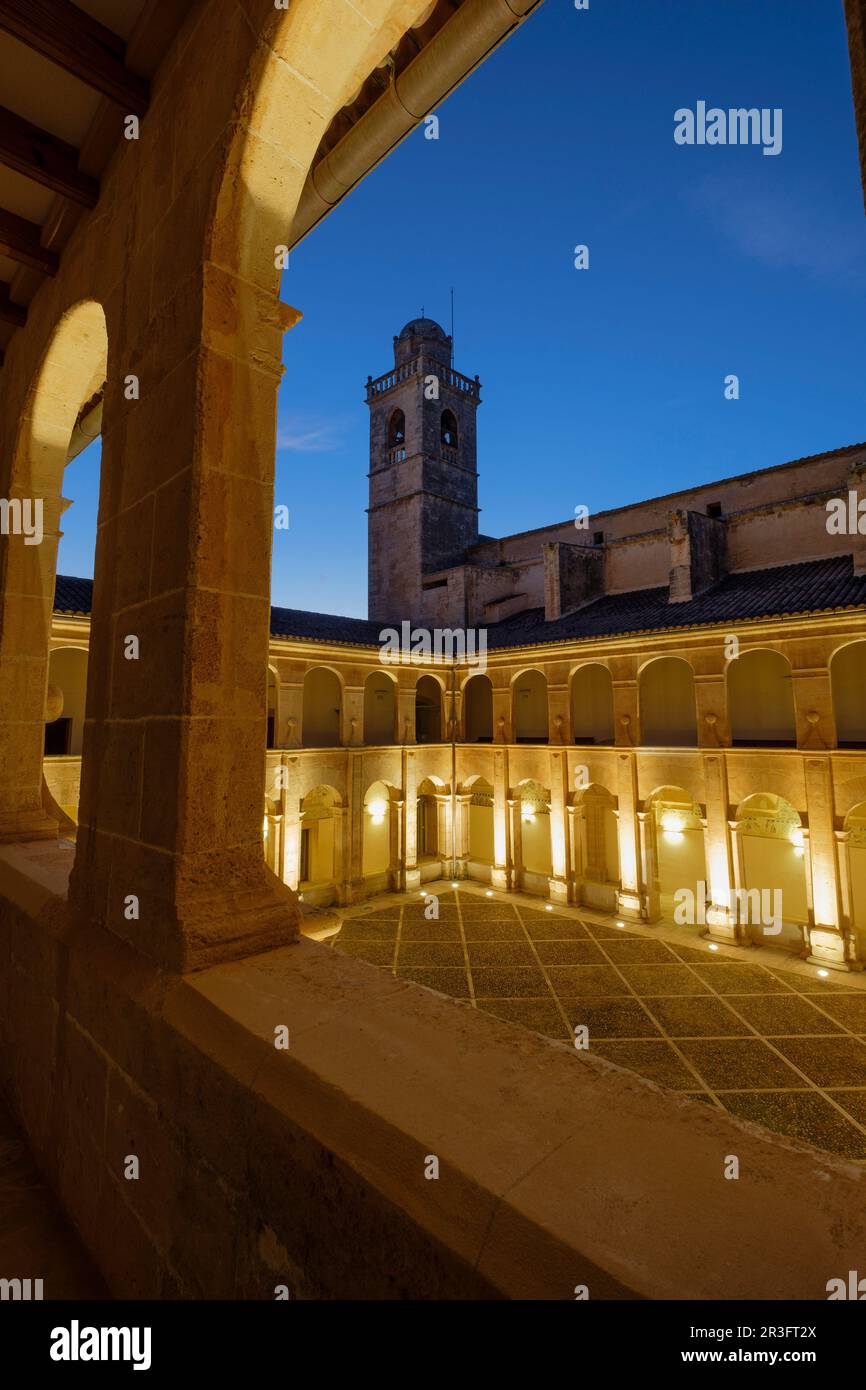 Cloître du couvent de Saint Bonaventura, un couvent franciscain, baroque, XVII siècle, Palma, Majorque, îles Baléares, Espagne, Europe. Banque D'Images