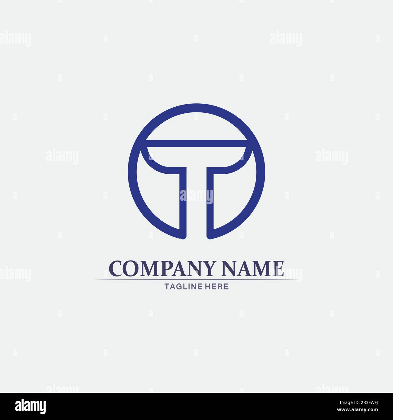 Lettre T, logo T police vectorielle motif alphabet et icône T. Illustration de Vecteur
