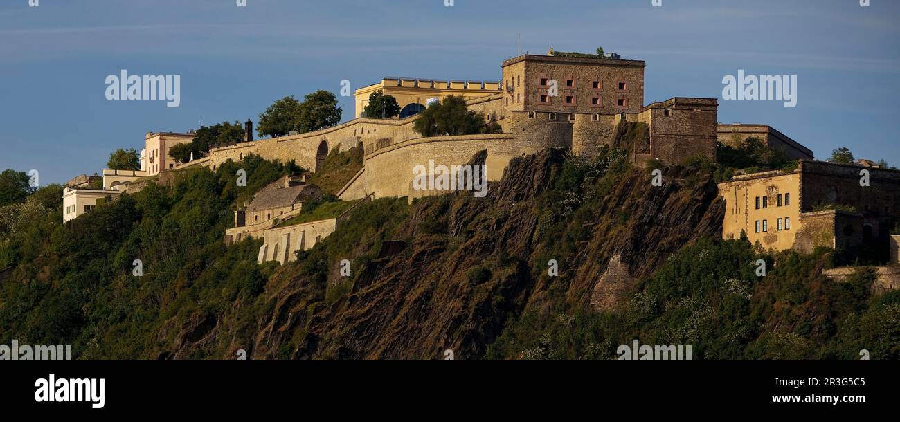Forteresse d'Ehrenbreitstein, Koblenz, Rhénanie-Palatinat, Allemagne, Europe Banque D'Images