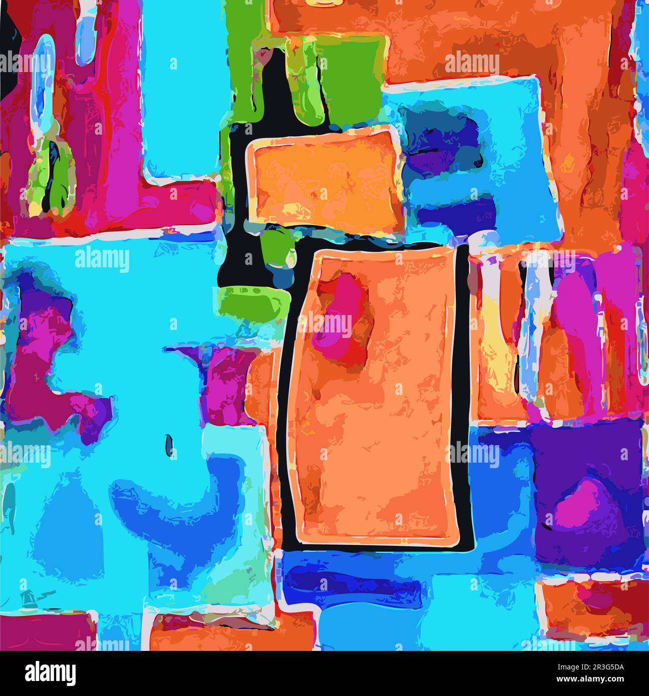 Illustration vectorielle formes abstraites mouvement Geometric Fluid Design plusieurs couleurs complexes Illustration de Vecteur