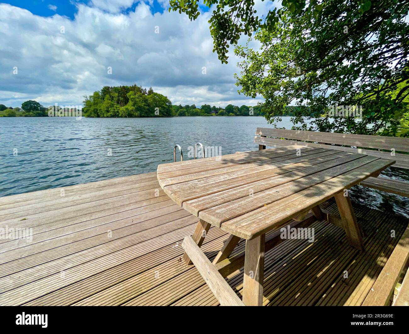 Lac GroÃŸensee à l'est de Hambourg Banque D'Images