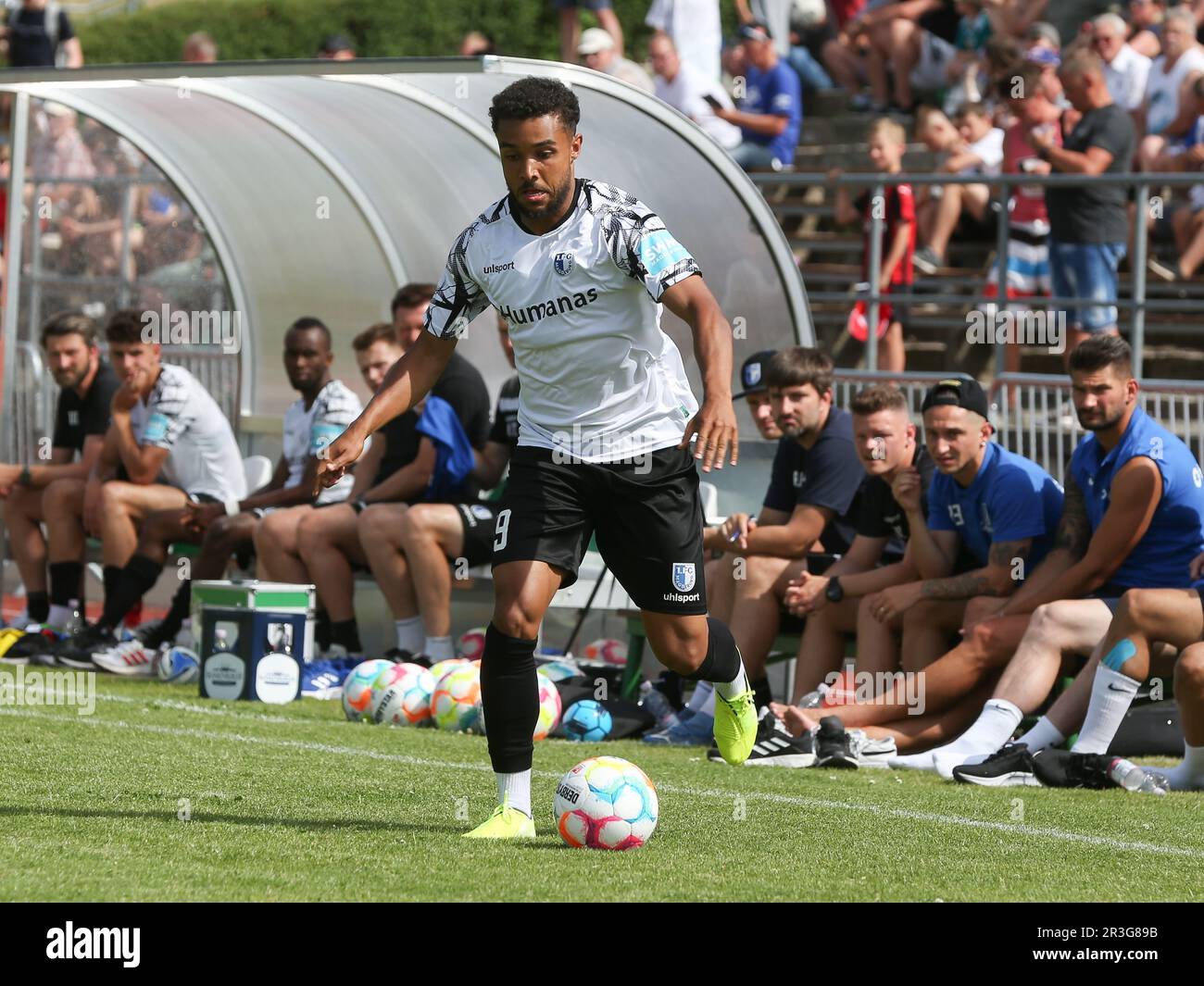 Leon Bell Bell (1.FC Magdeburg) -DFB DFL football 2.Bundesliga saison 2022-2023 test match Grün Weiss Ilsenburg - 1. FC Magdebu Banque D'Images