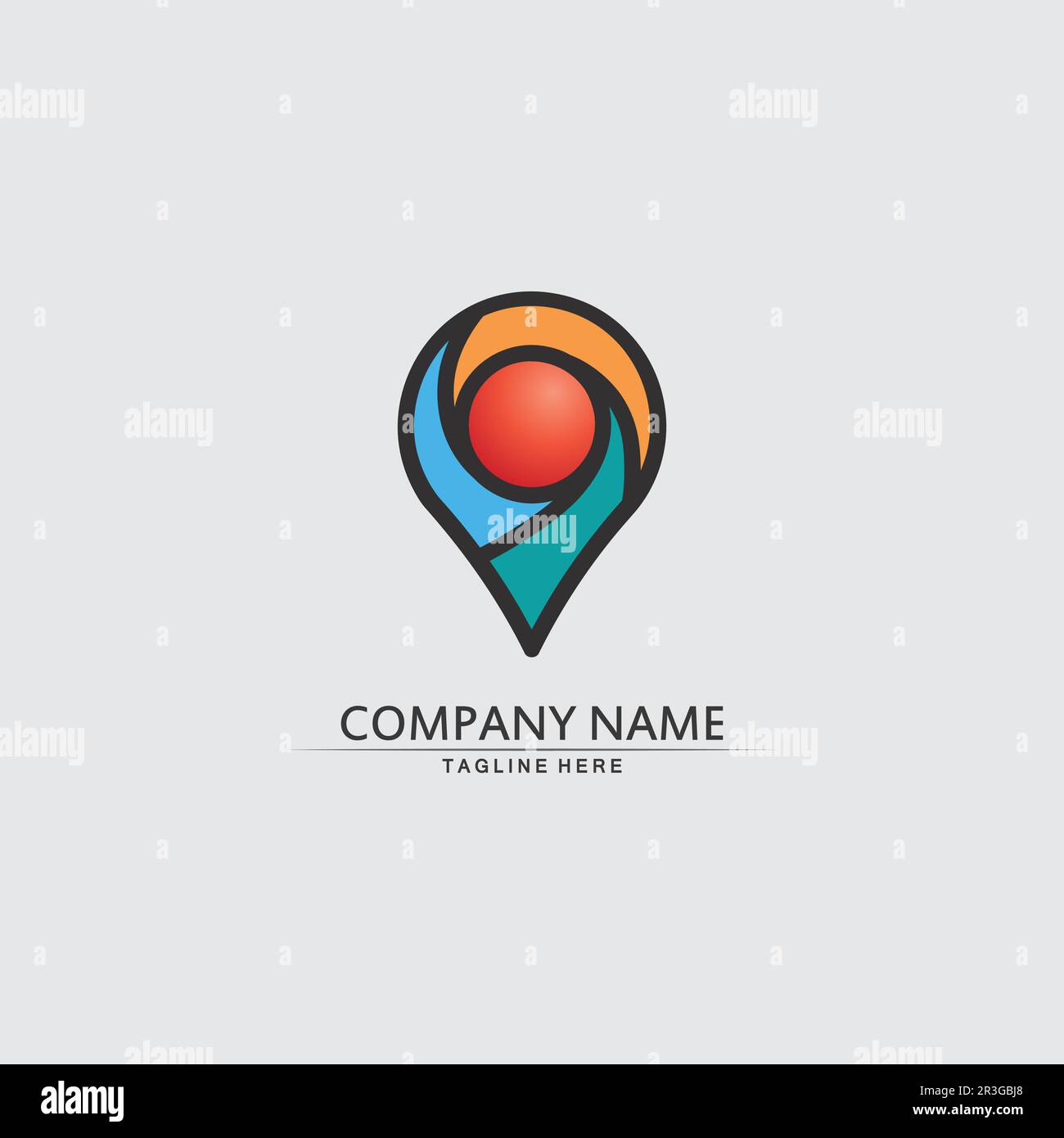 Icône d'emplacement, logo de carte pour la carte, carte google, signe ...
