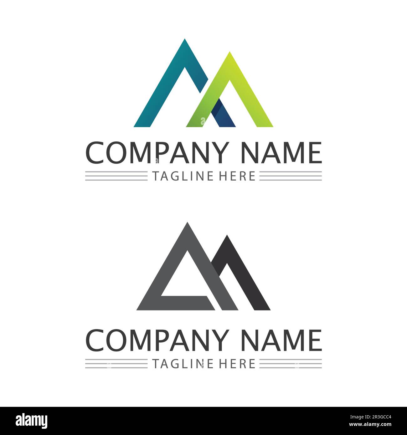Logo d'icône de montagne et modèle d'iceberg conception d'illustration vectorielle Illustration de Vecteur