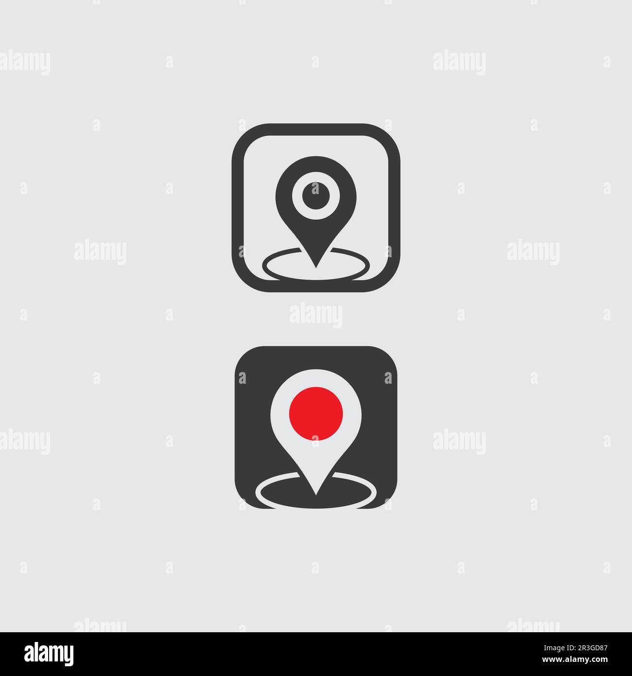 Icône d'emplacement, logo de carte pour la carte, carte google, signe ...