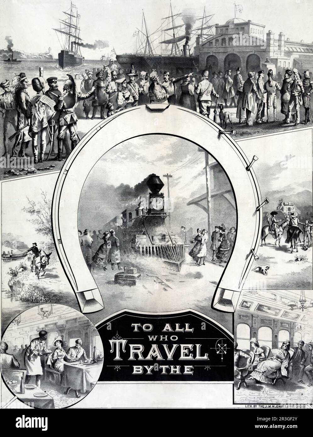 De ceux qui voyagent par le, 1882. Banque D'Images