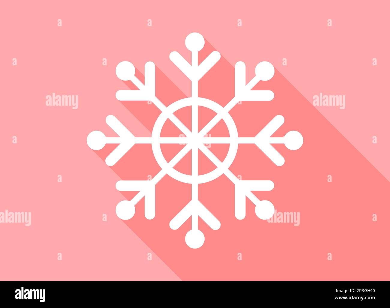 Résumé réaliste hiver noël icône flocon de neige - Vector Banque D'Images