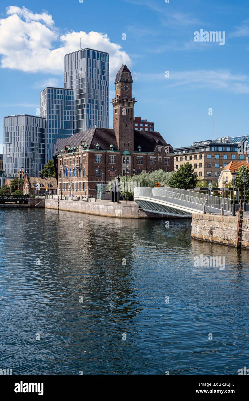 Monuments de Malmö en Suède par une journée ensoleillée Banque D'Images