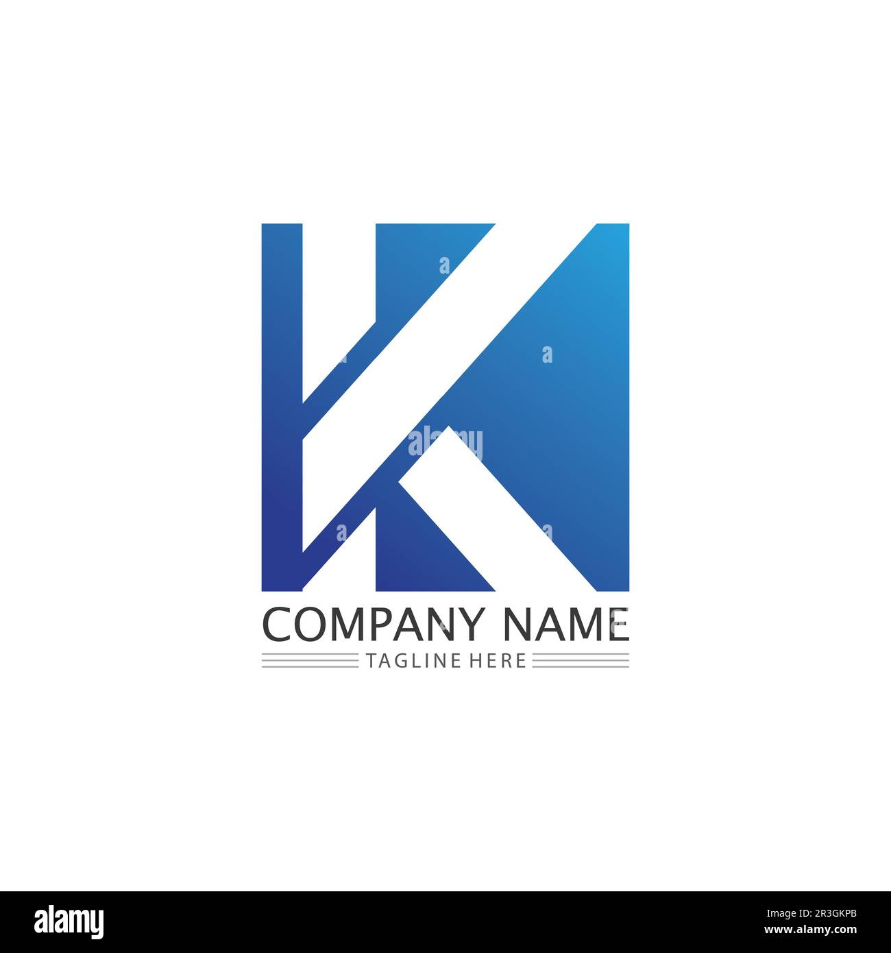 K logo design K lettre font concept Business logo Vector et design entreprise initiale Illustration de Vecteur