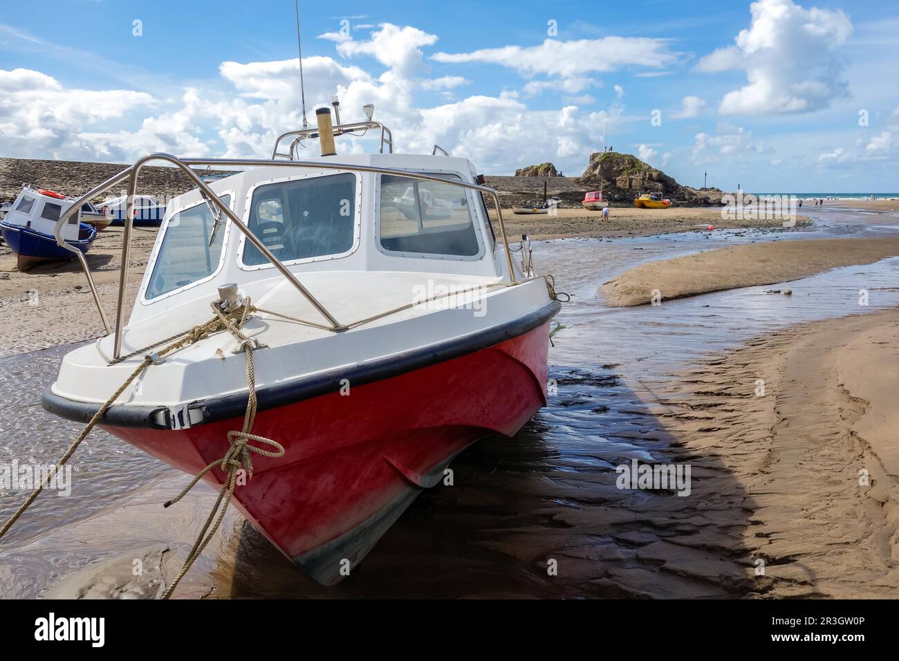 Close-up d'un bateau à Bude Banque D'Images