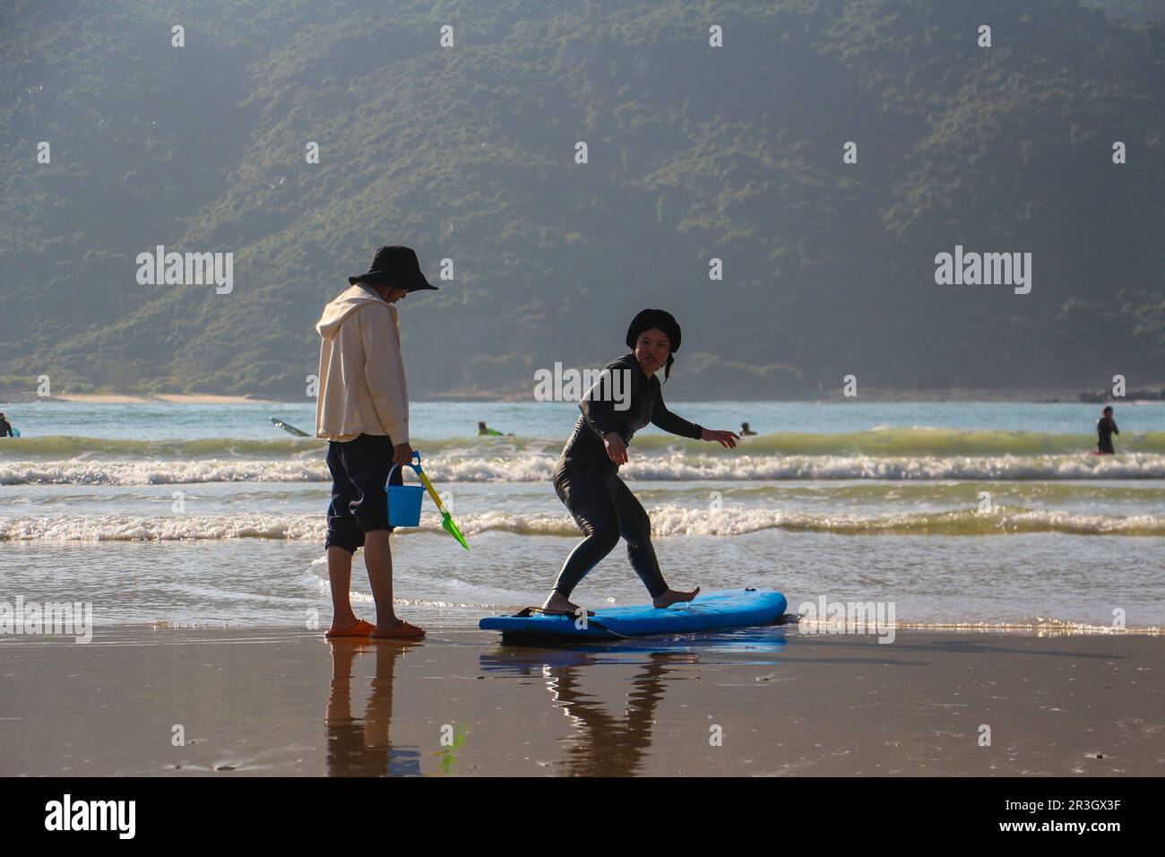 Surf à Hainan Banque D'Images