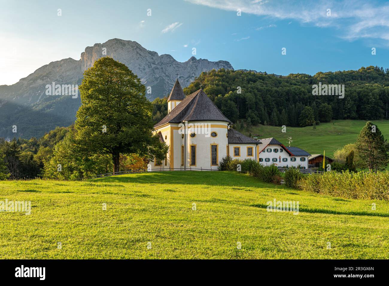 L'église de la Vierge Marie à Ettenberg dans le comté de Berchtesgaden Banque D'Images