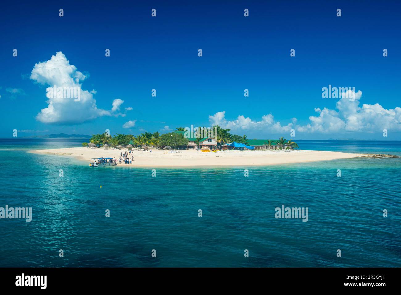 Belle île de la mer du Sud, îles Mamanuca, Fidji Banque D'Images