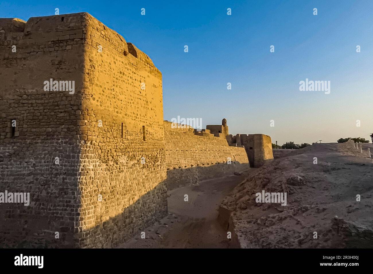 Site de l'UNESCO QAl'at al-Bahrain ou le fort de Bahreïn, Royaume de Bahreïn Banque D'Images