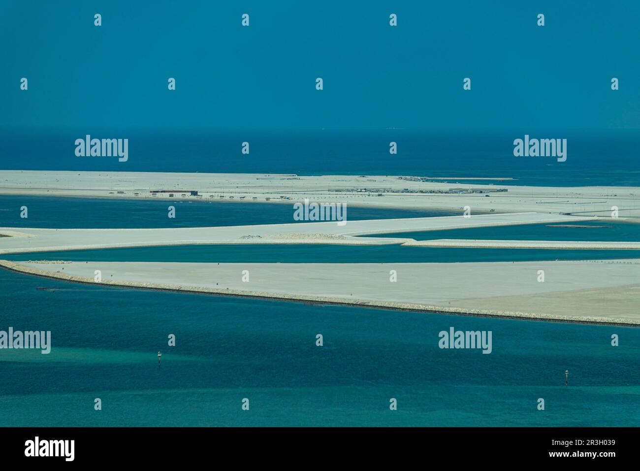 Îles artificielles dans le Royaume de Bahreïn Banque D'Images