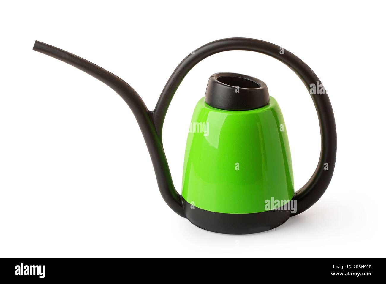 arrosoir pour arroser les fleurs dans le jardin isolé sur fond blanc avec un chemin de coupure Banque D'Images