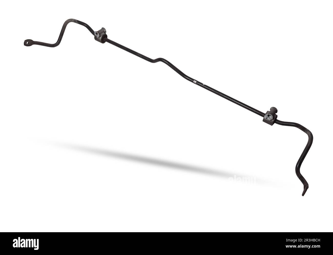 Stabilisateur de barre antiroulis en métal - dispositif de la suspension du véhicule qui sert à réduire les rouleaux latéraux dans les coins, il a été utilisé sur un blanc isolé pour in Banque D'Images