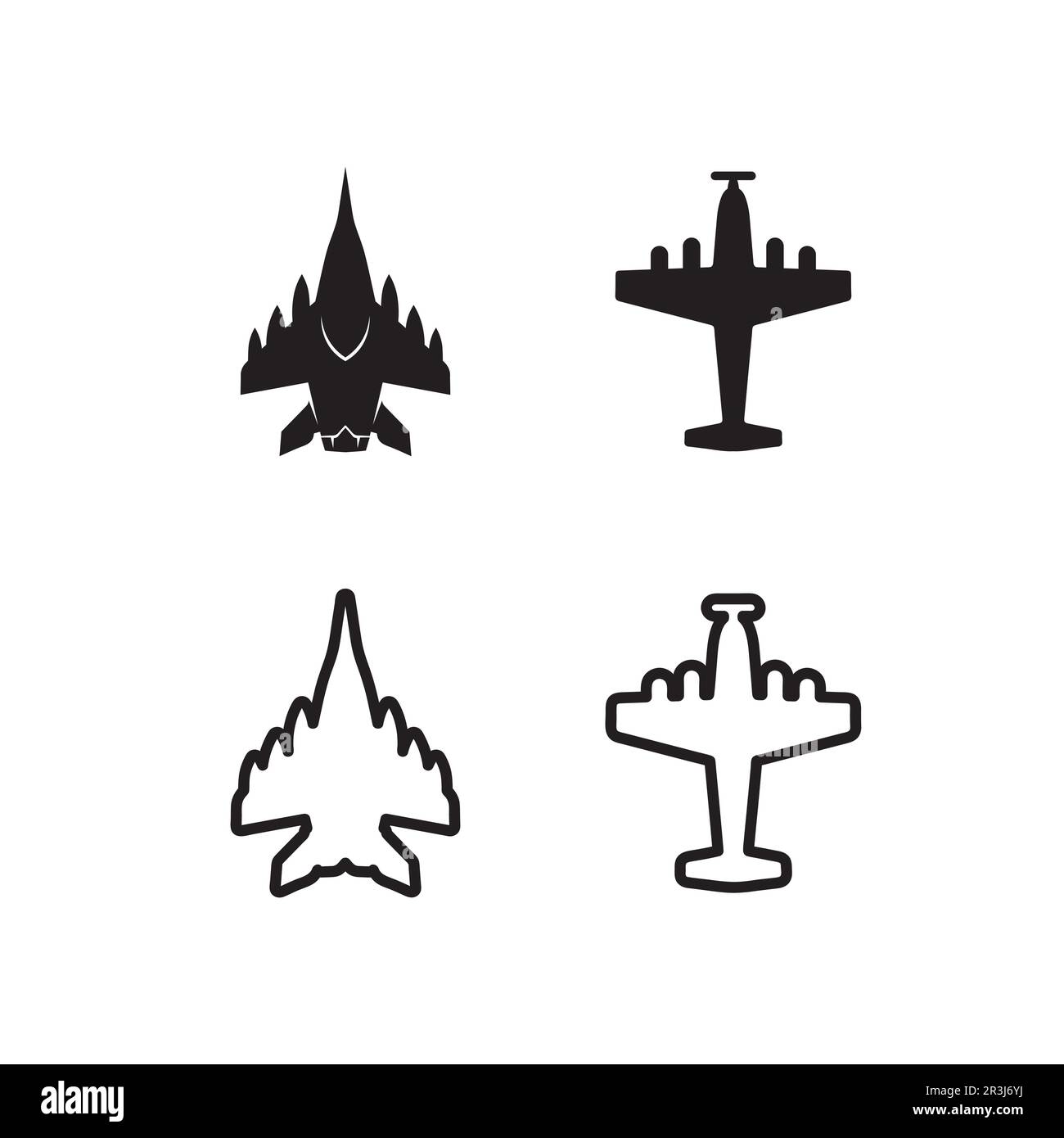 Avion de vol vecteur et logo design transport Illustration de Vecteur