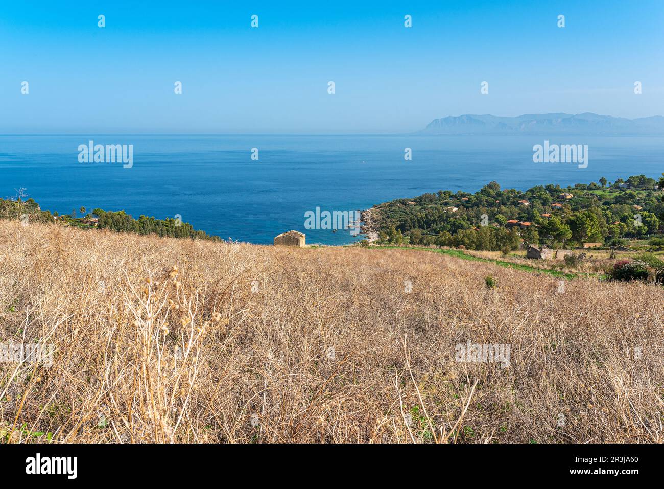 Côte près de Scopello en Sicile Banque D'Images