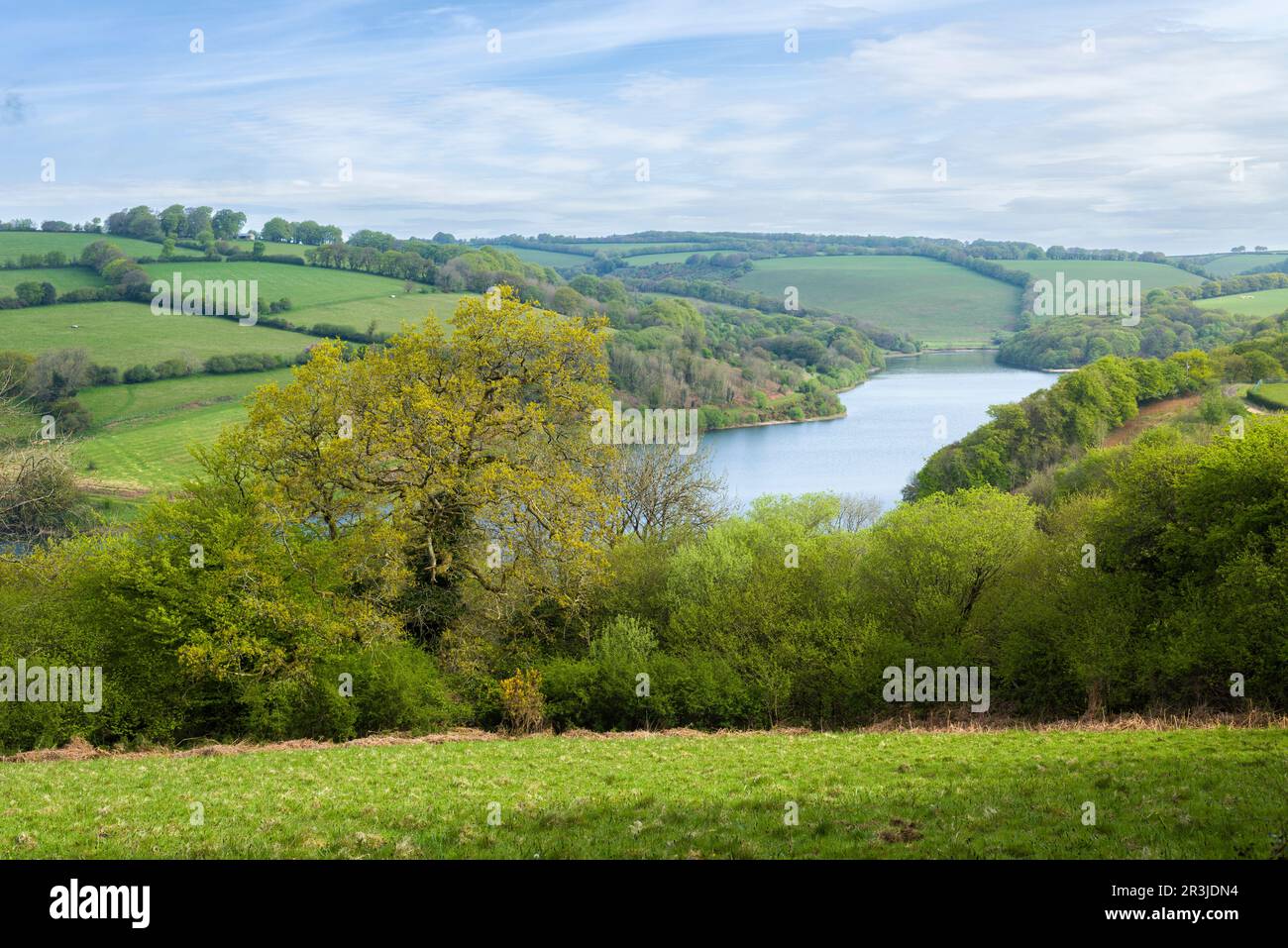 Réservoir Clatworthy dans les collines de Brendon, Somerset, Angleterre. Banque D'Images